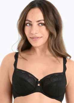 Online ROSA FAIA Bügel-BH mit hübscher Elastikspitze SCHWARZ