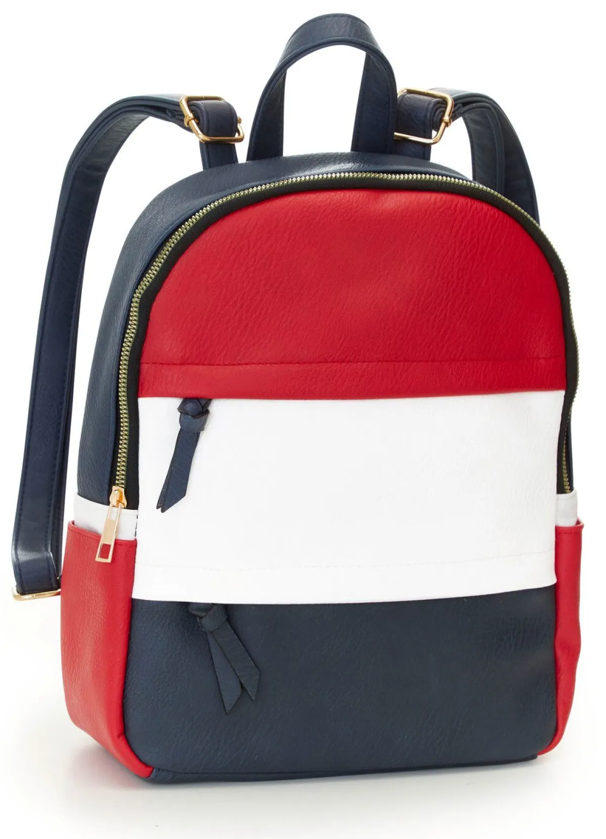 Clearance BADER Rucksack in Color-Blocking-Optik MARINE-ROT-WEISS