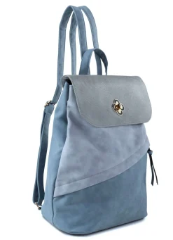 Best BADER Rucksack mit Überschlag und Drehschloss JEANS-GRAU