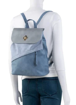 Best BADER Rucksack mit Überschlag und Drehschloss JEANS-GRAU