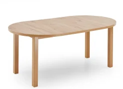 New BADER Runder Esstisch mit Auszug natur