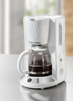 Hot RUSSELL HOBBS Frühstücksserie Honeycomb aus Hochglanz-Kunststoff WEISS