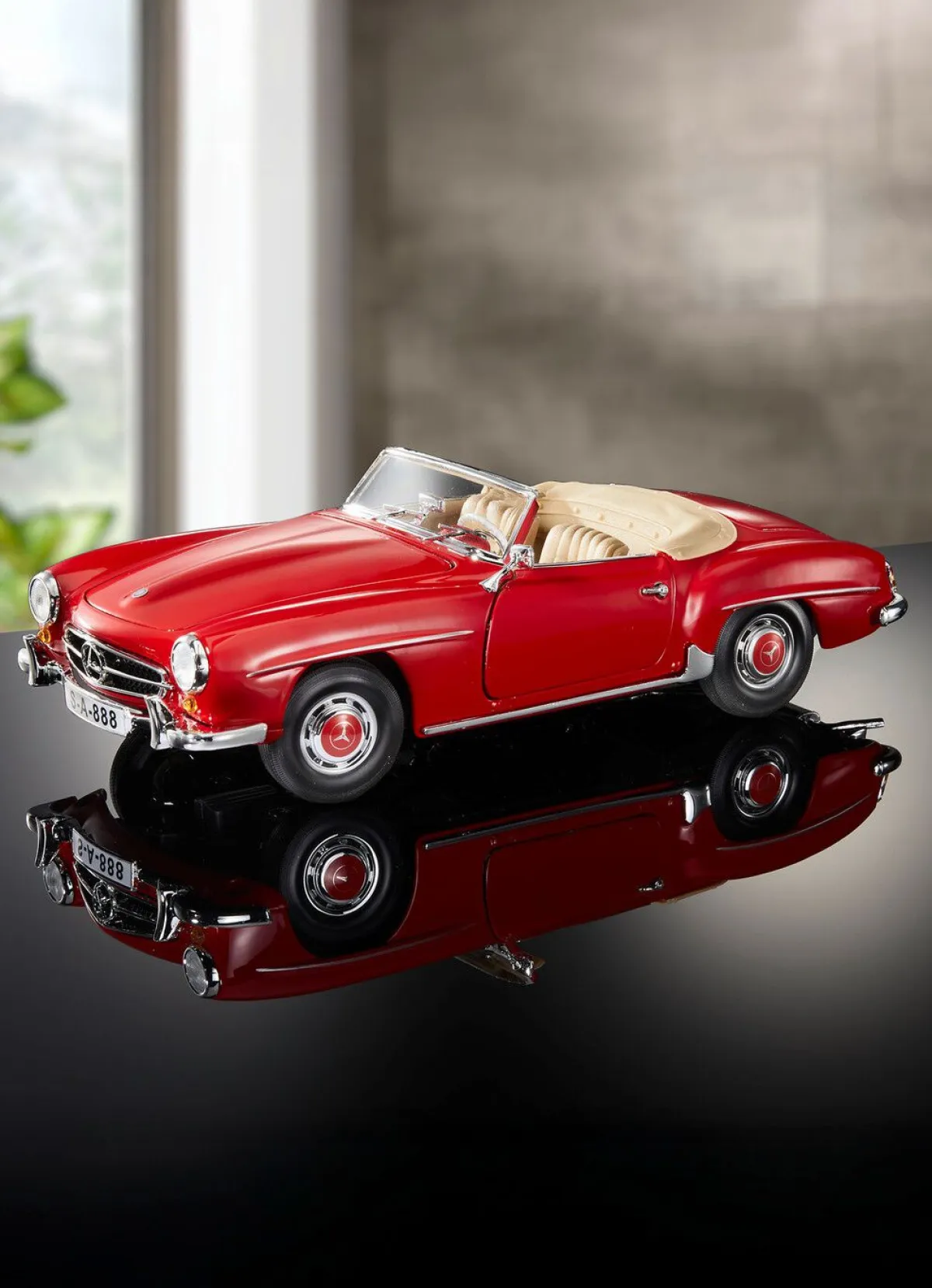 Best BADER Sammlerauto Mercedes-Benz 190SL von 1955 ROT