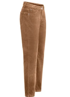Sale BADER Samtweiche Hose in 5-Pocket-Form CAMEL
