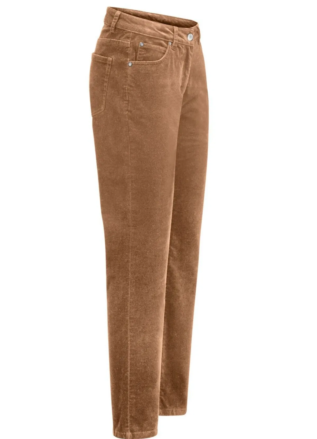 Sale BADER Samtweiche Hose in 5-Pocket-Form CAMEL