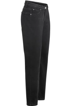 Hot BADER Samtweiche Hose in 5-Pocket-Form SCHWARZ