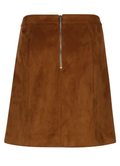 Best BADER Samtweicher Rock COGNAC