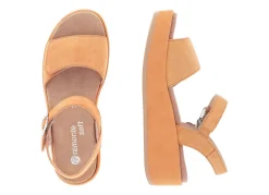 Hot Remonte Sandale aus Samtveloursleder MANDARINE