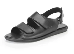 Best BADER Sandale mit drei verstellbaren Klettspangen SCHWARZ