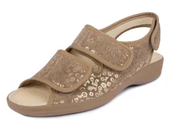 New AEROSOFT Sandalette mit Klettverschlüssen TAUPE