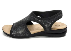 Discount BADER Sandalette von Aerosoft in Weite G–H SCHWARZ