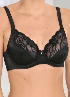 Outlet BADER Sassa Bügel-BH mit elastischer Spitze SCHWARZ