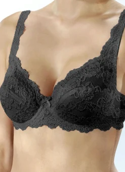 Hot BADER Sassa Zweierpack Bügel-BH aus Elastikspitze 1X ZARTAPRICOT, 1X SCHWARZ