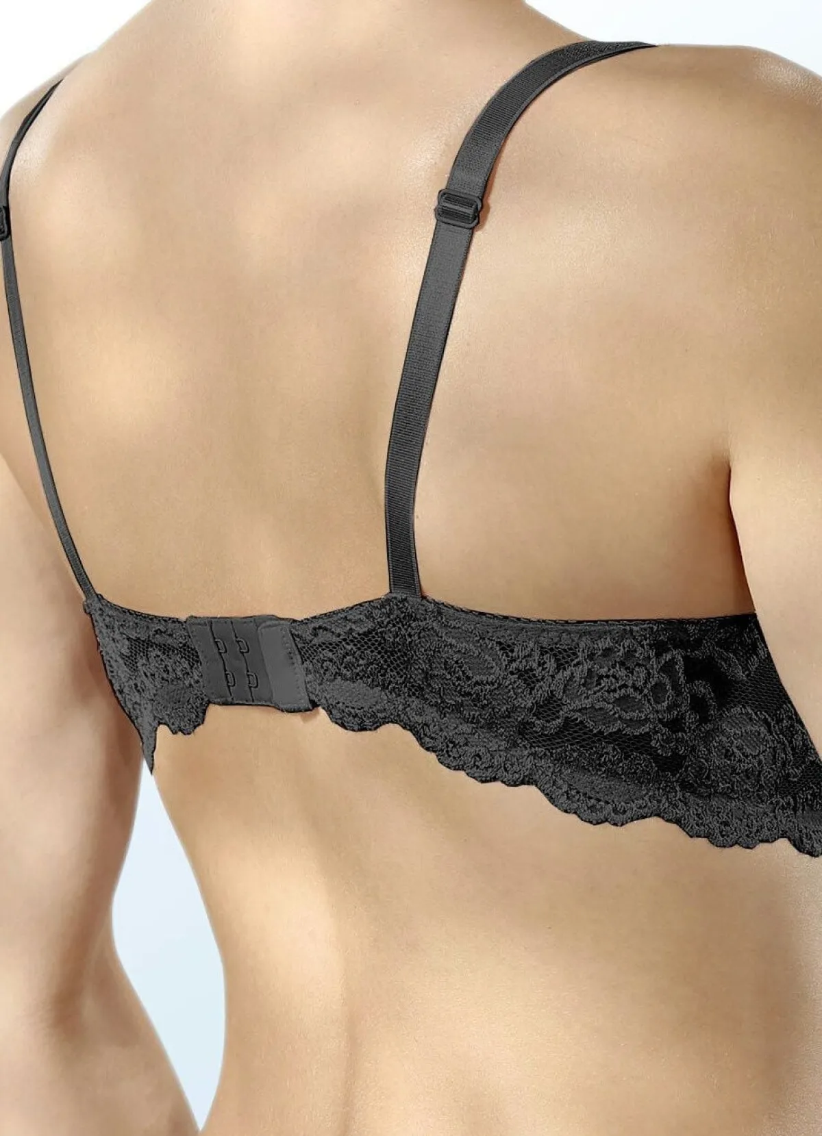 Hot BADER Sassa Zweierpack Bügel-BH aus Elastikspitze 1X ZARTAPRICOT, 1X SCHWARZ