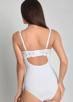 Best BADER Sassa Body mit hübscher Elastikspitze weiß