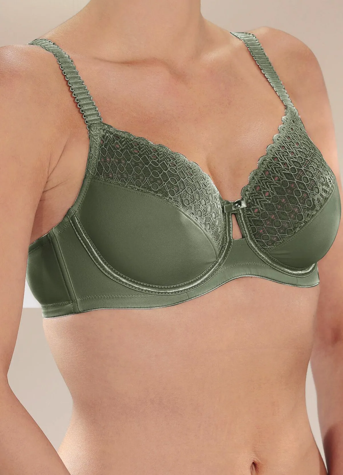 Clearance BADER Sassa Zweierpack Bügel-BH 1X OLIV, 1X WEISS