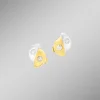 New BADER Satinierte Ohrstecker in Bicolor mit 4 Brillanten