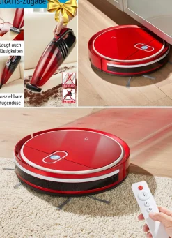 Hot BADER Saugroboter mit Fernbedienung ROT