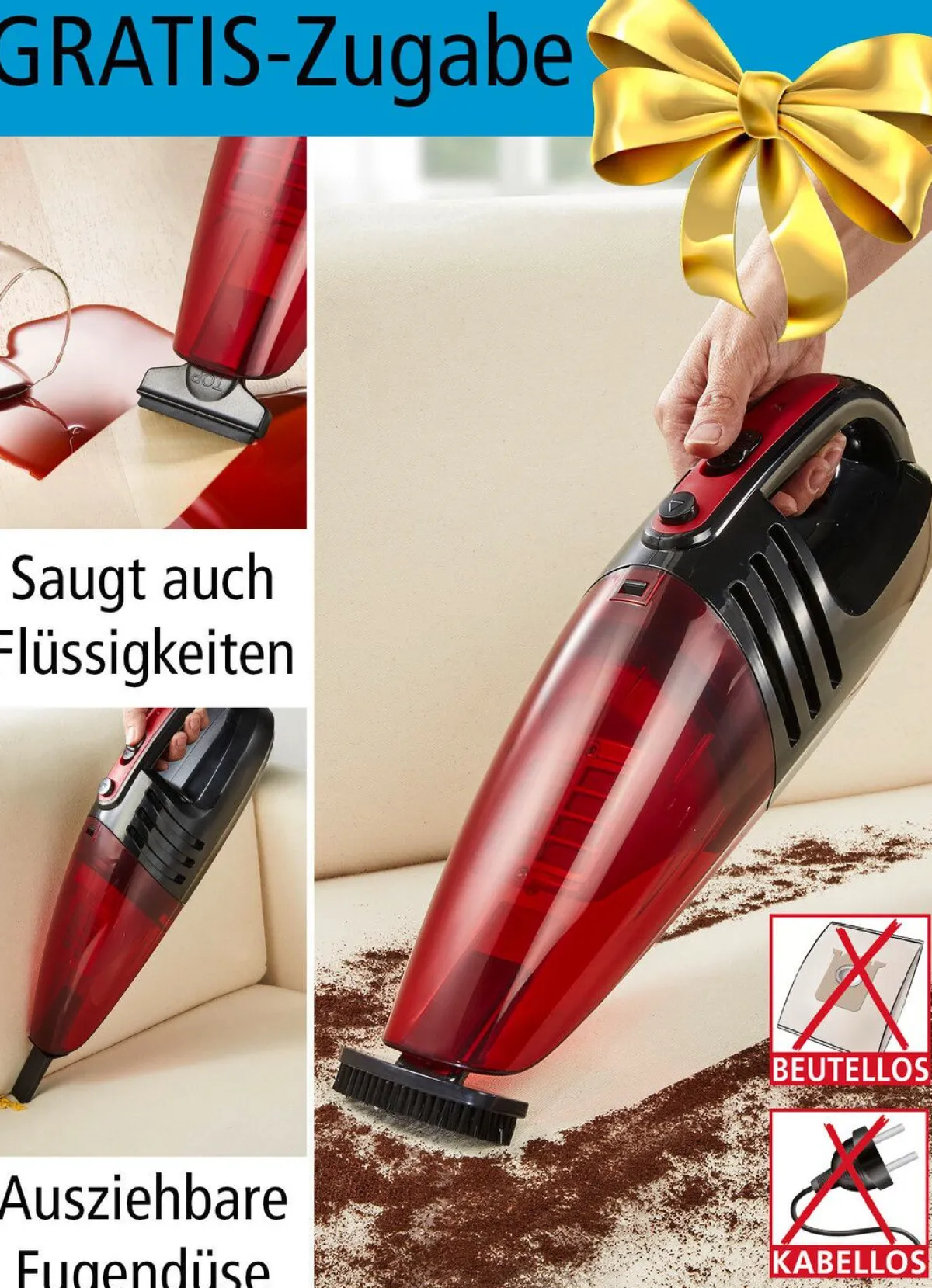 Hot BADER Saugroboter mit Fernbedienung ROT
