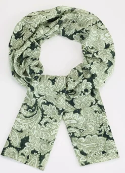 Best BADER Schal mit Fantasiedessin OLIV-LINDGRÜN-KHAKI