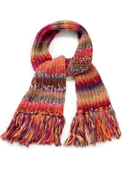Hot BADER Schal mit Farbverlauf ORANGE-ROT-LILA