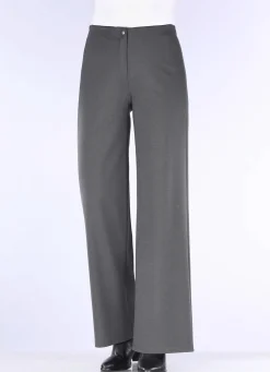 KLAUS MODELLE MADE IN GERMANY Schicke Hose in bequemer Weite ANTHRAZIT MELIERT