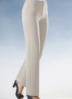 Hot KLAUS MODELLE MADE IN GERMANY Schicke Hose hellbeige