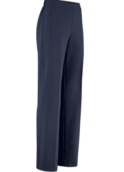 KLAUS MODELLE MADE IN GERMANY Schicke Hose mit ausgestellter Fußweite MARINE
