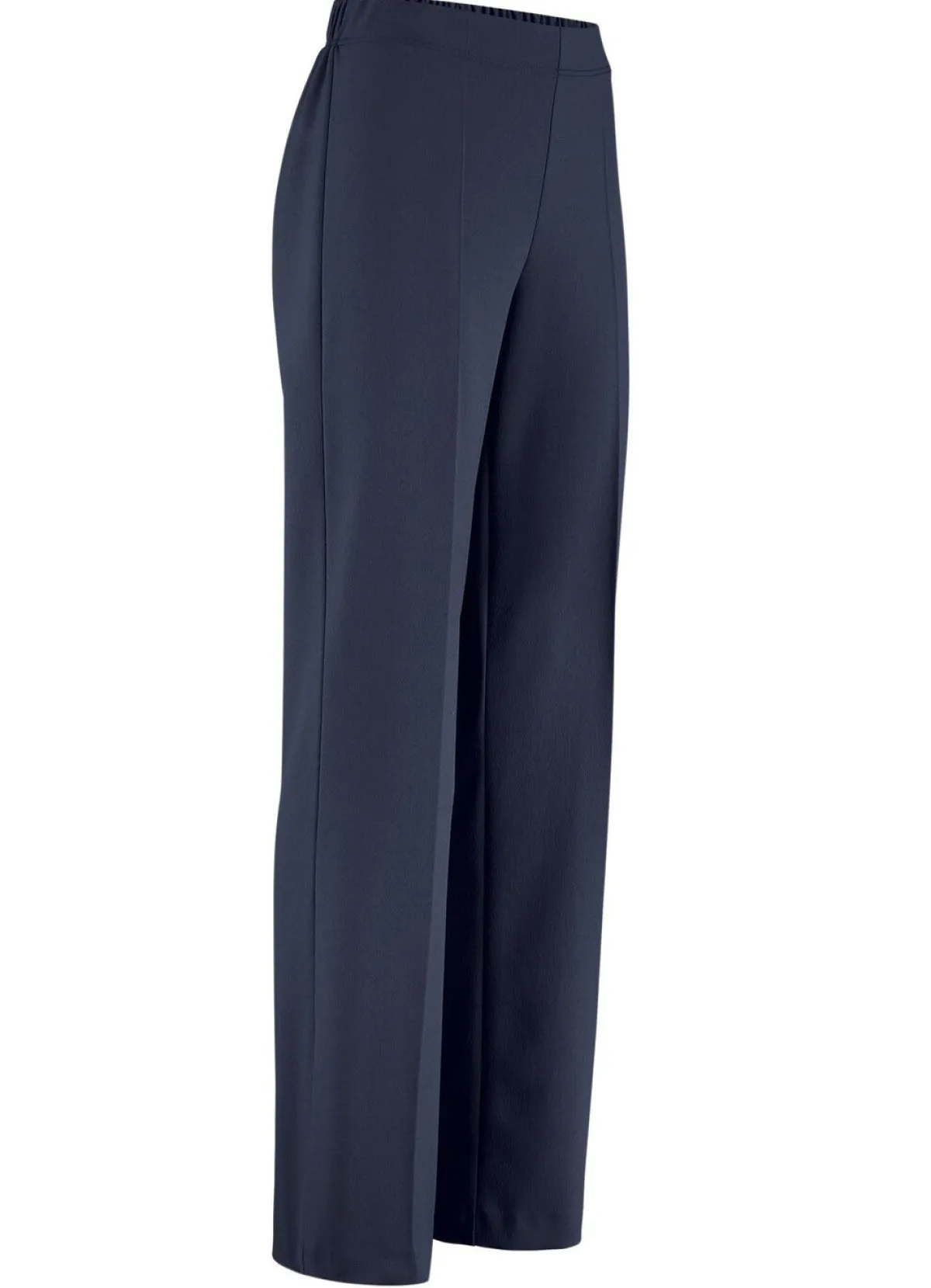 KLAUS MODELLE MADE IN GERMANY Schicke Hose mit ausgestellter Fußweite MARINE