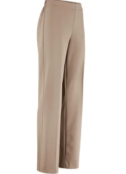 New KLAUS MODELLE MADE IN GERMANY Schicke Hose mit ausgestellter Fußweite SAND