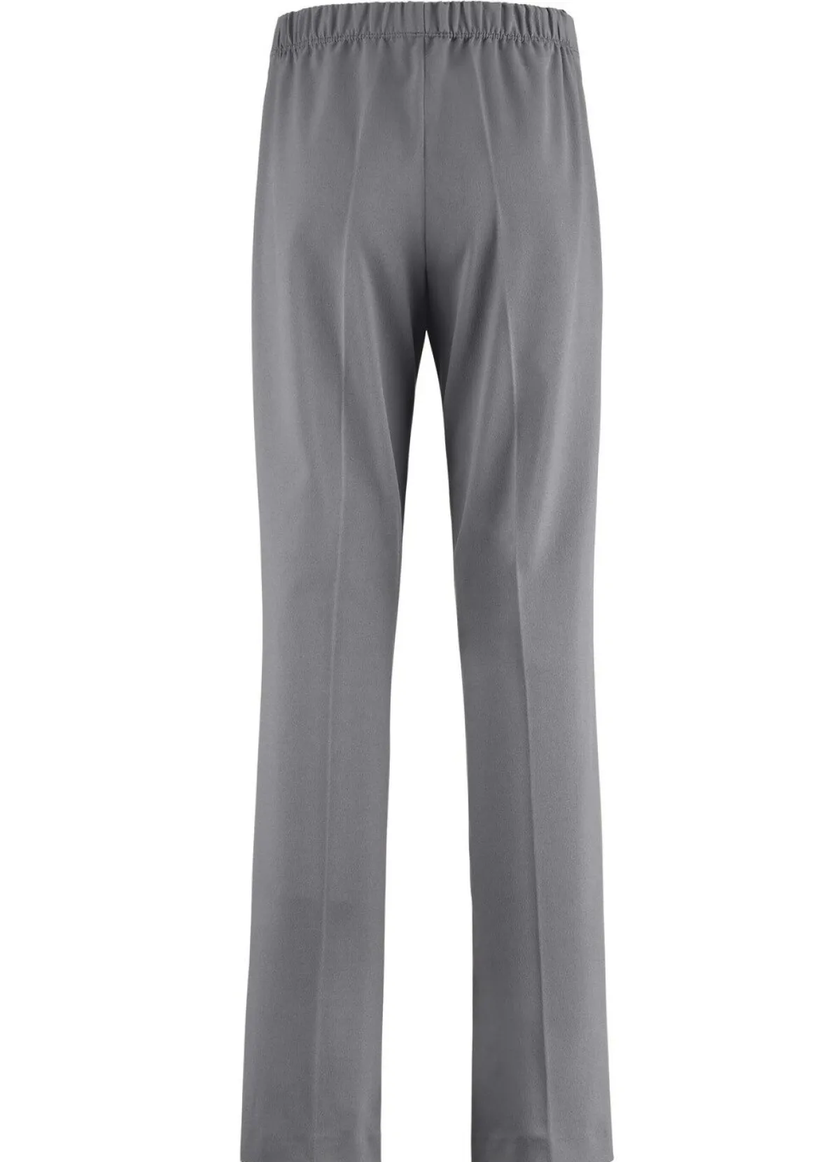Outlet KLAUS MODELLE MADE IN GERMANY Schicke Hose mit ausgestellter Fußweite MITTELGRAU