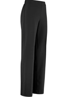 KLAUS MODELLE MADE IN GERMANY Schicke Hose mit ausgestellter Fußweite SCHWARZ
