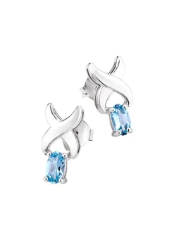 Sale BADER Schicke Ohrstecker mit Blautopas