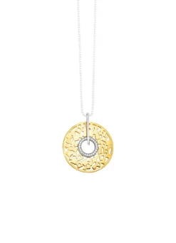 Sale BADER Schicker Anhänger in Bicolor mit Zirkonia