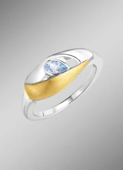 Sale BADER Schicker Damenring mit Blautopas