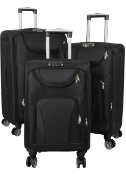 Discount BADER Schicke Reisebegleiter - Koffer-Set 3-teilig schwarz