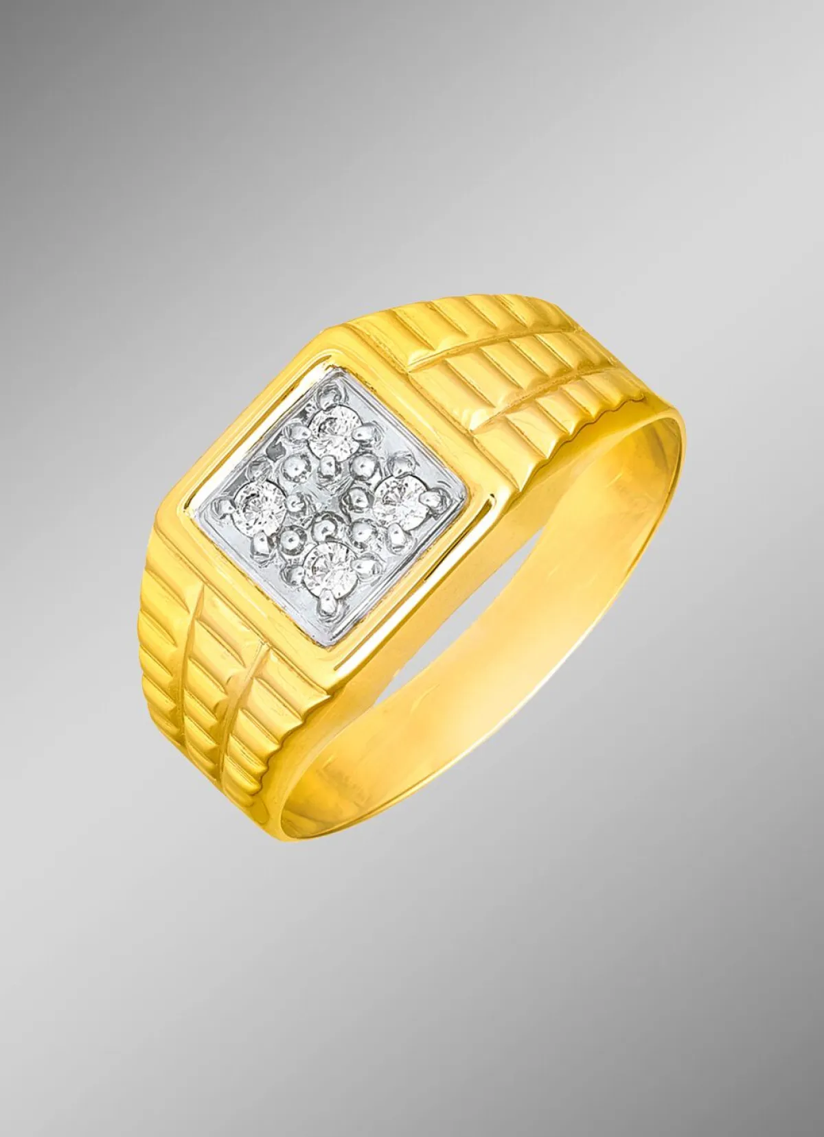 Best BADER Schicker Herrenring aus Gold