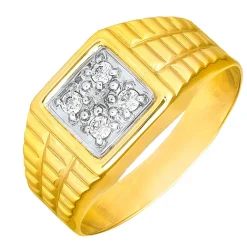 Best BADER Schicker Herrenring aus Gold