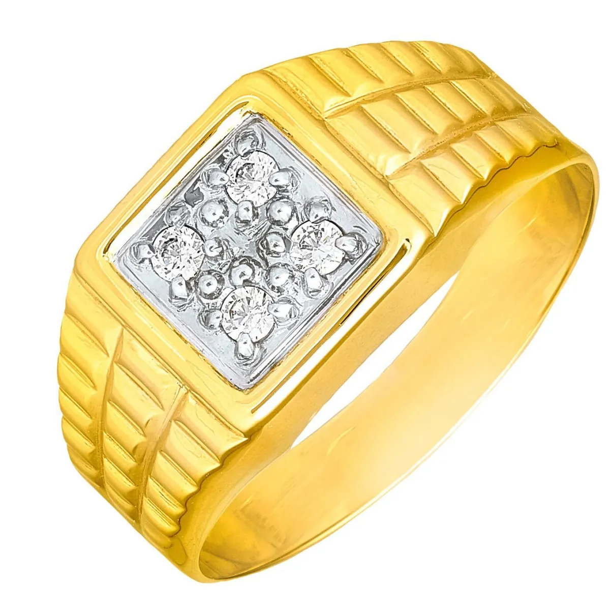 Best BADER Schicker Herrenring aus Gold