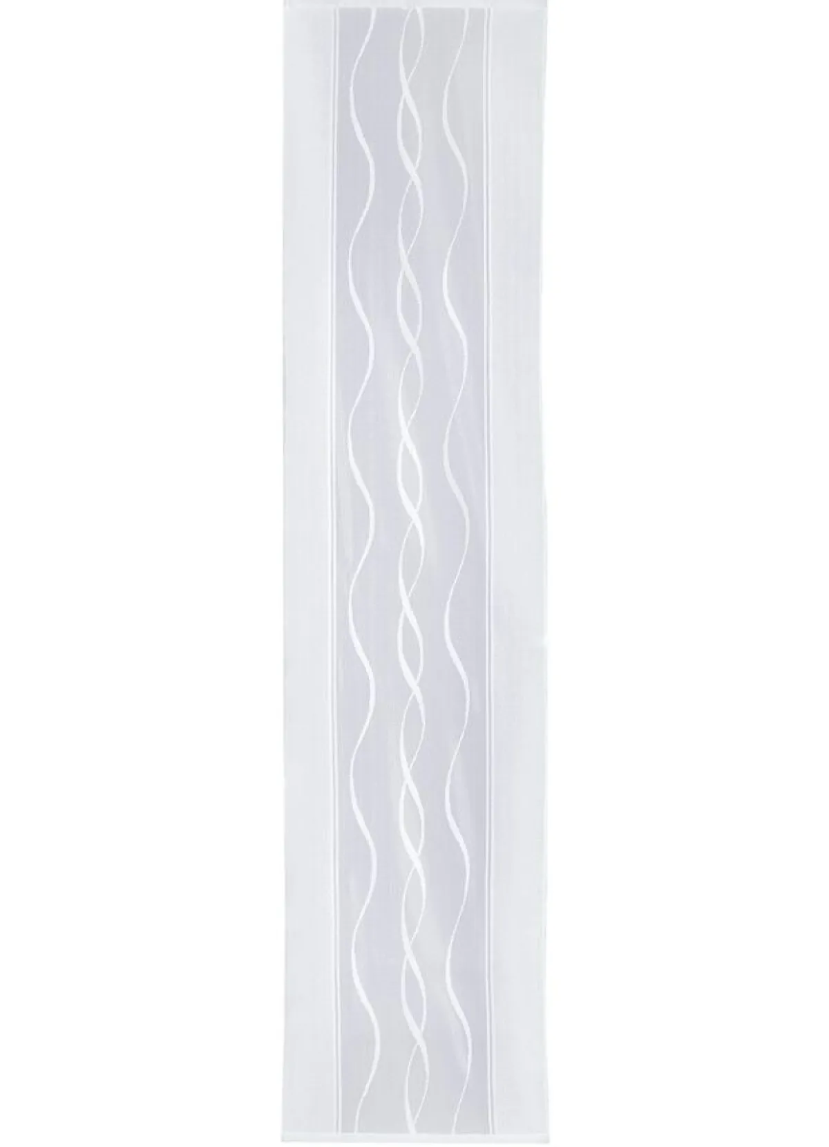 Clearance BADER Schiebegardine Welle mit geradem Abschluss WEISS