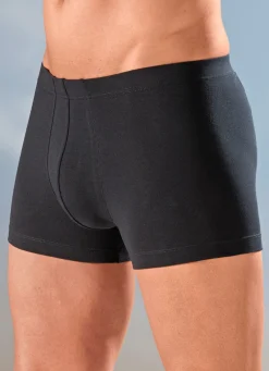 Best BADER Schiesser Dreierpack Pants mit Dehnbund SCHWARZ