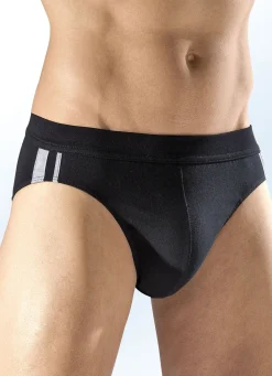 SCHIESSER Dreierpack Slips mit Kontraststreifen 3X SCHWARZ