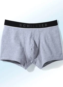 Discount SCHIESSER Dreierpack Pants mit Elastikbund 2X SCHWARZ, 1X GRAU MELIERT