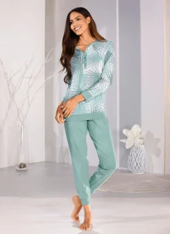 Hot BADER Schlafanzug mit Bündchenabschlüssen JADE