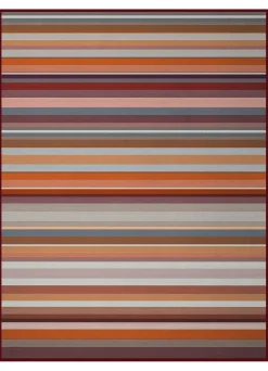 Hot BADER Schlafdecke mit Veloursbandeinfassung MULTICOLOR