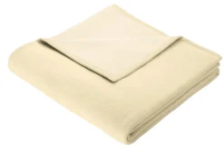 Sale BADER Schlafdecke mit Veloursbandeinfassung NATUR