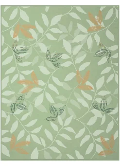 New BADER Schlafdecke mit Veloursbandeinfassung GRÜN