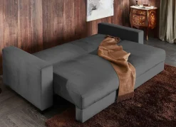 Discount BADER Schlafsofa mit bequemer Schaumstoffpolsterung ANTHRAZIT