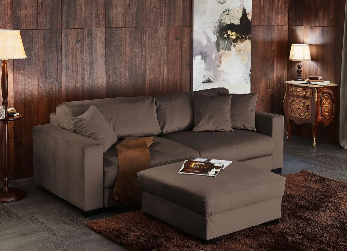 Discount BADER Schlafsofa mit bequemer Schaumstoffpolsterung BRAUN