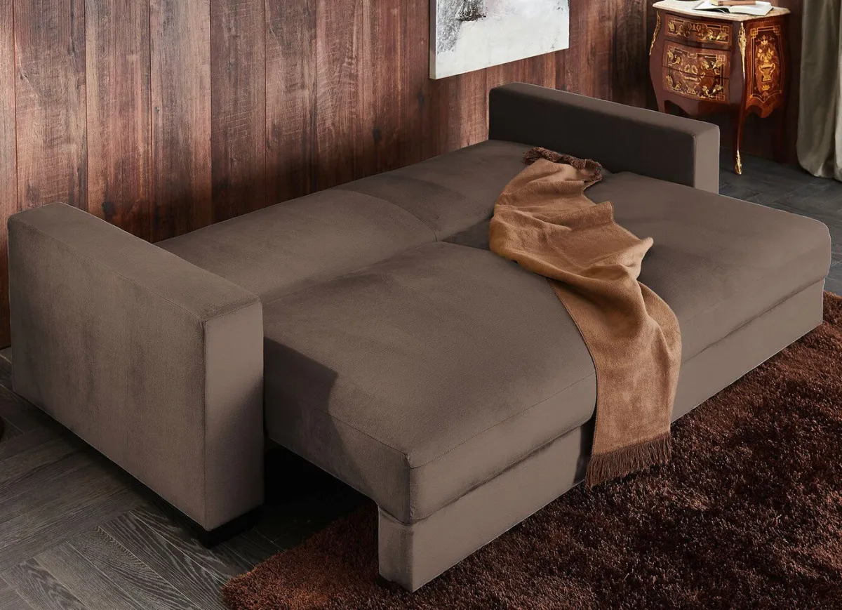 Discount BADER Schlafsofa mit bequemer Schaumstoffpolsterung BRAUN